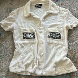 Dolce and Gabbana rare Terry cloth top